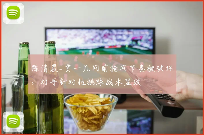 陈清晨_贾一凡网前抢网节奏被破坏，对手针对性挑球战术显效